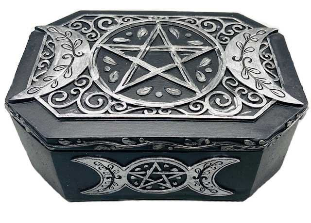 5"x 7" Pentagram tarot box (image for) 5"x 7" Pentagram tarot box
